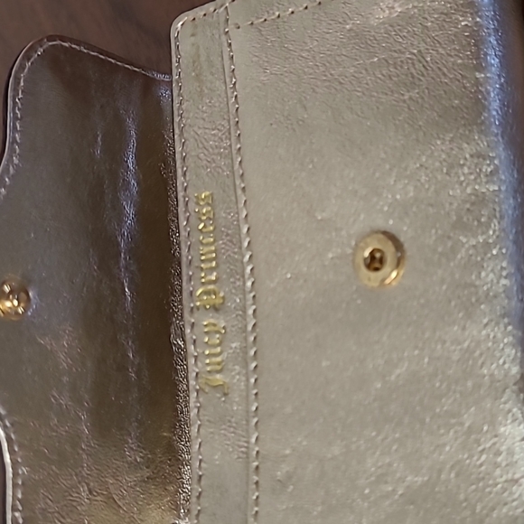 Darling Juicy Couture "Juicy Princess" Mini Wallet, Gold Shine NEW WITH TAGS ♥ - Picture 7 of 7